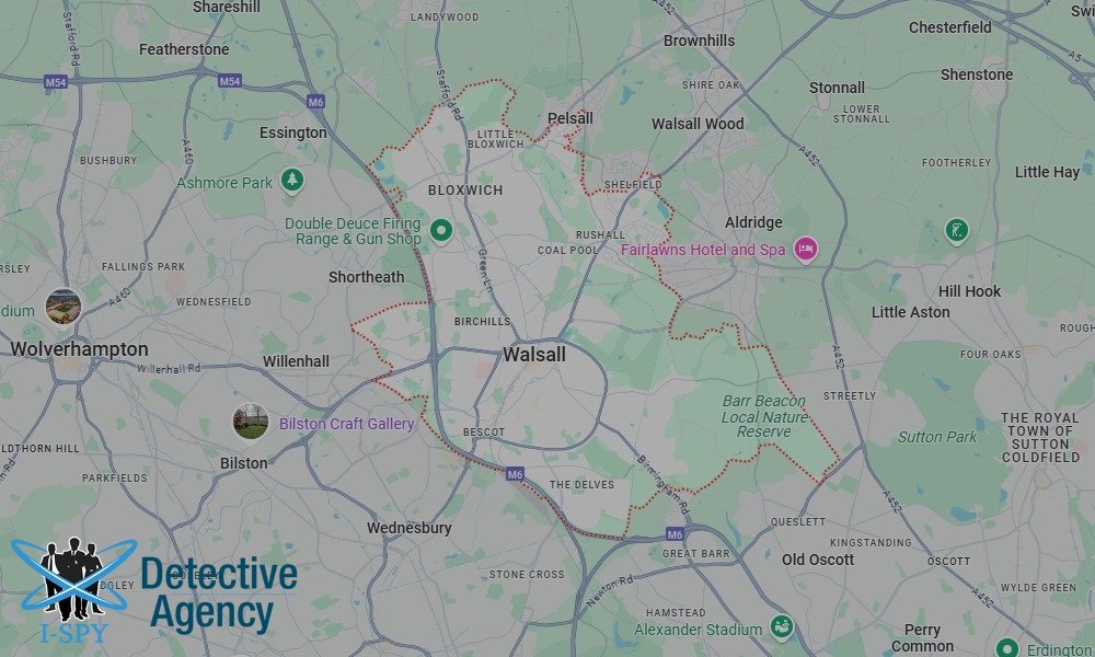 Locations our Tracing Agents serve in Walsall