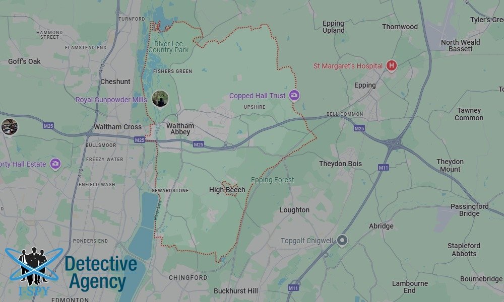 Locations our Tracing Agents serve in Waltham Abbey