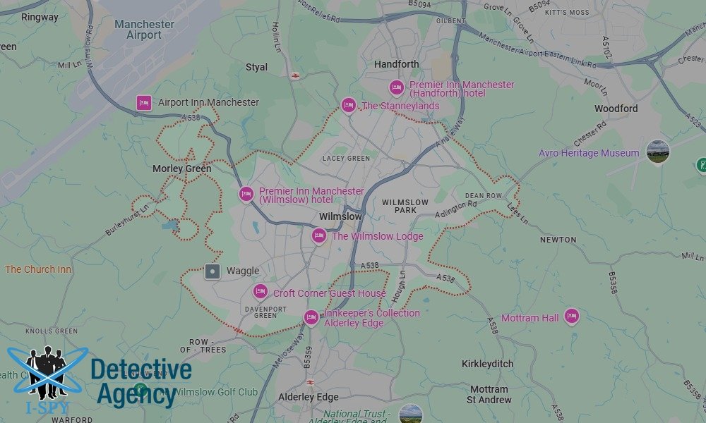 Locations our Tracing Agents serve in Wilmslow