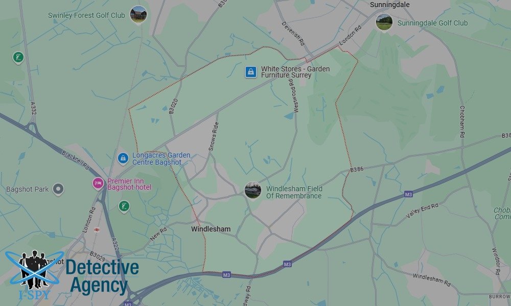 Locations our Tracing Agents serve in Windlesham