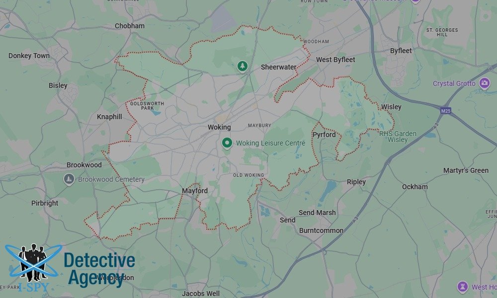 Locations our Tracing Agents serve in Woking