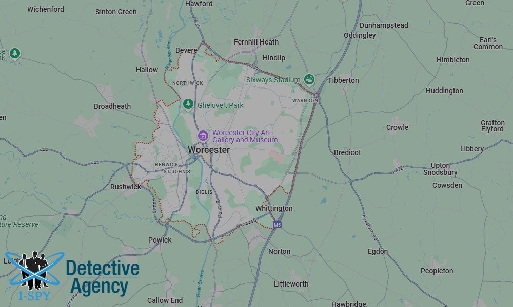 Locations our Tracing Agents serve in Worcester