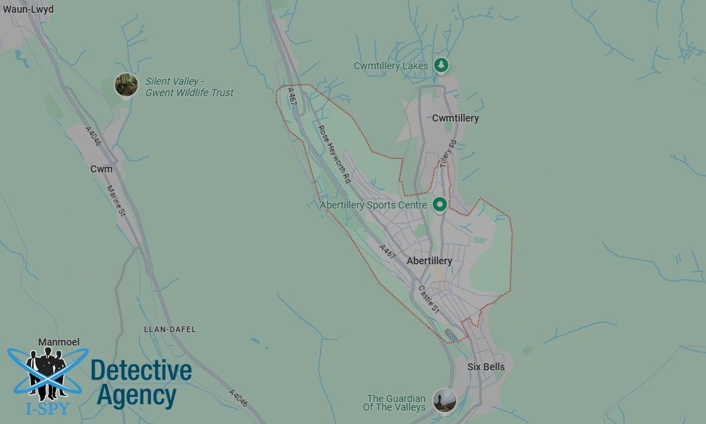 Locations our Tracing Agents serve in Abertillery