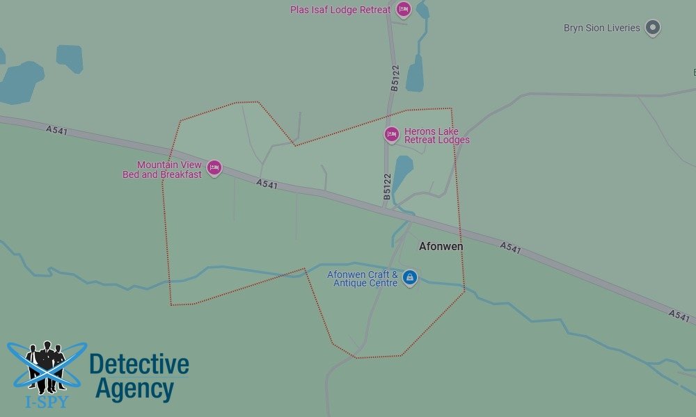 Locations our Tracing Agents serve in Afonwen