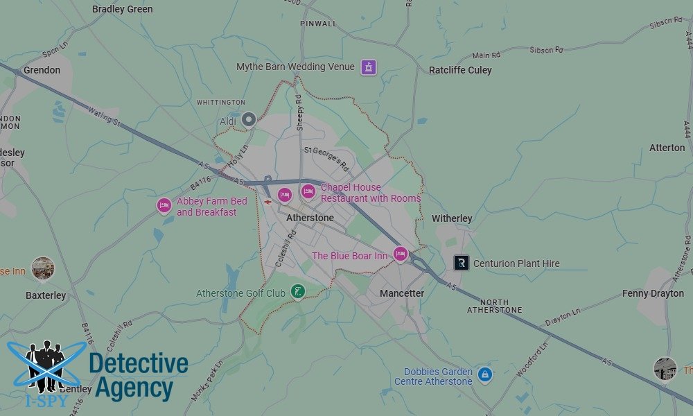 Locations our Tracing Agents serve in Atherstone