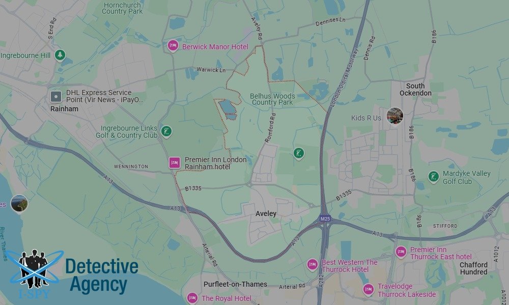 Locations our Tracing Agents serve in Aveley