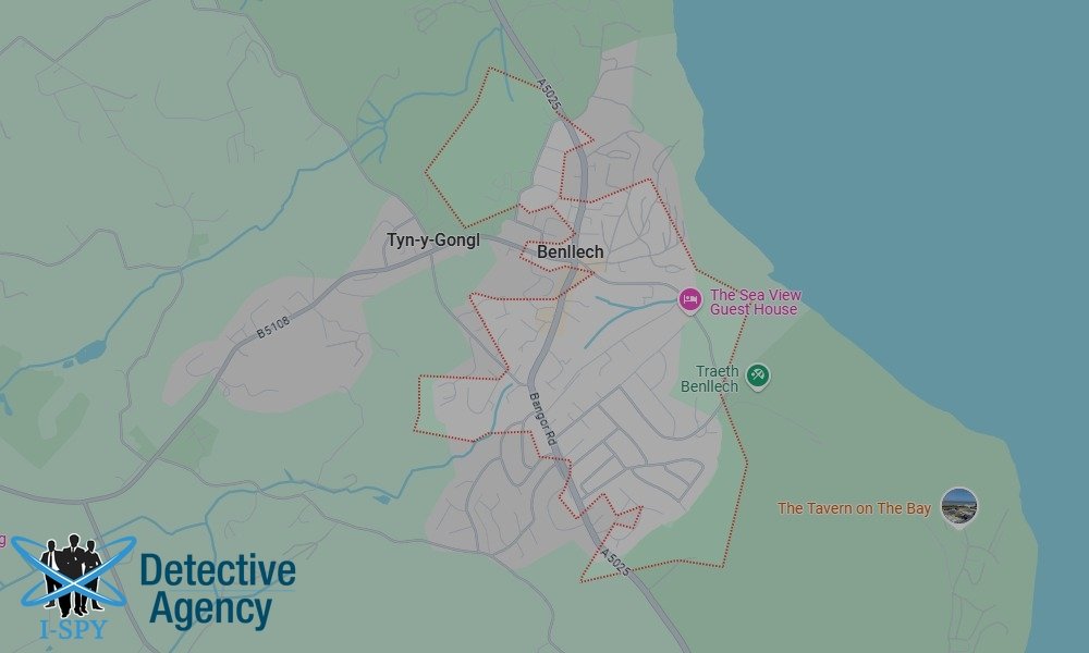 Locations our Tracing Agents serve in Benllech