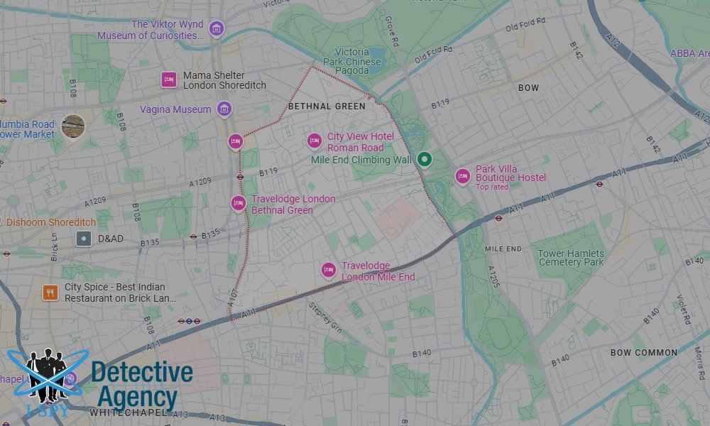 Locations our Tracing Agents serve in Bethnal Green