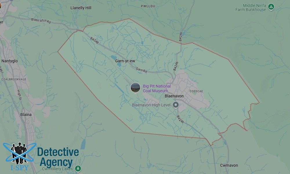 Locations our Tracing Agents serve in Blaenavon