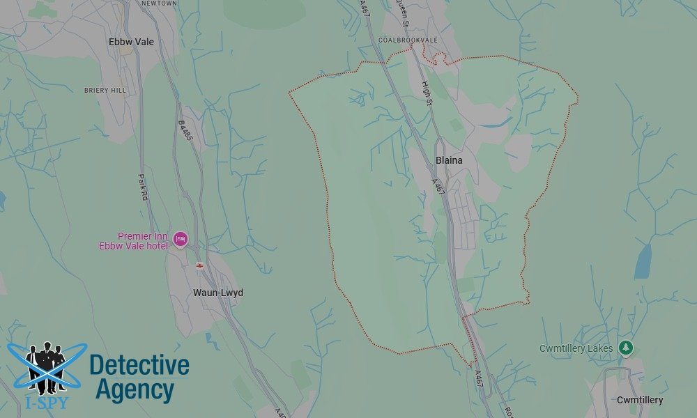 Locations our Tracing Agents serve in Blaina