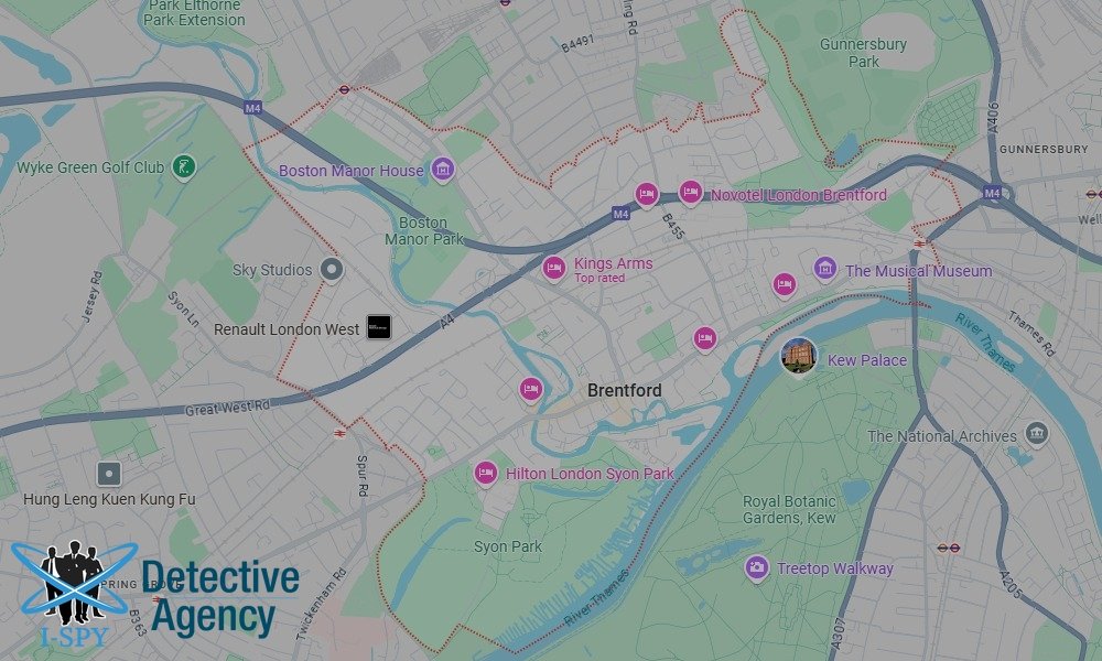 Locations our Tracing Agents serve in Brentford