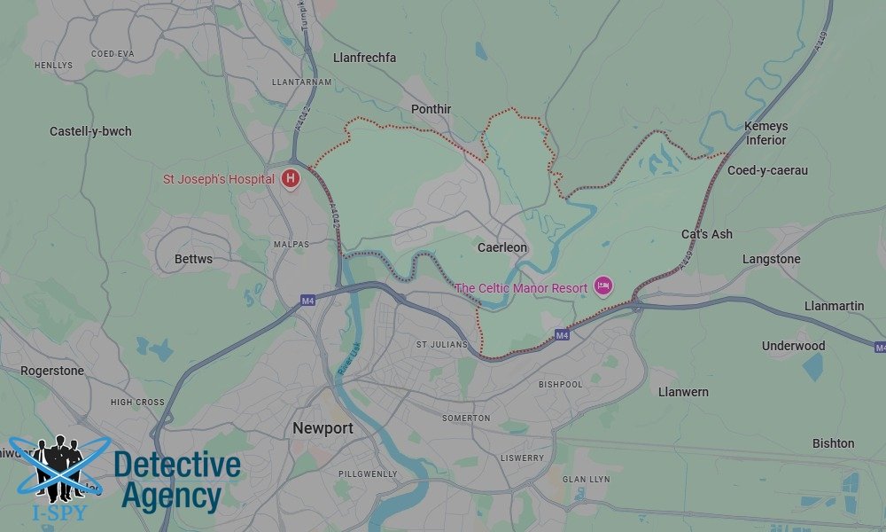 Locations our Tracing Agents serve in Caerleon