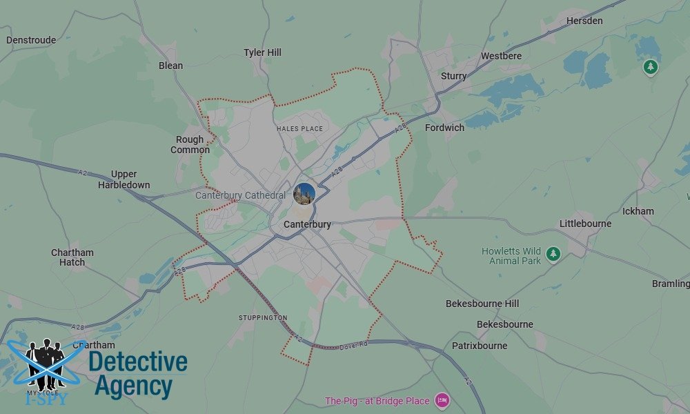 Locations our Tracing Agents serve in Canterebury