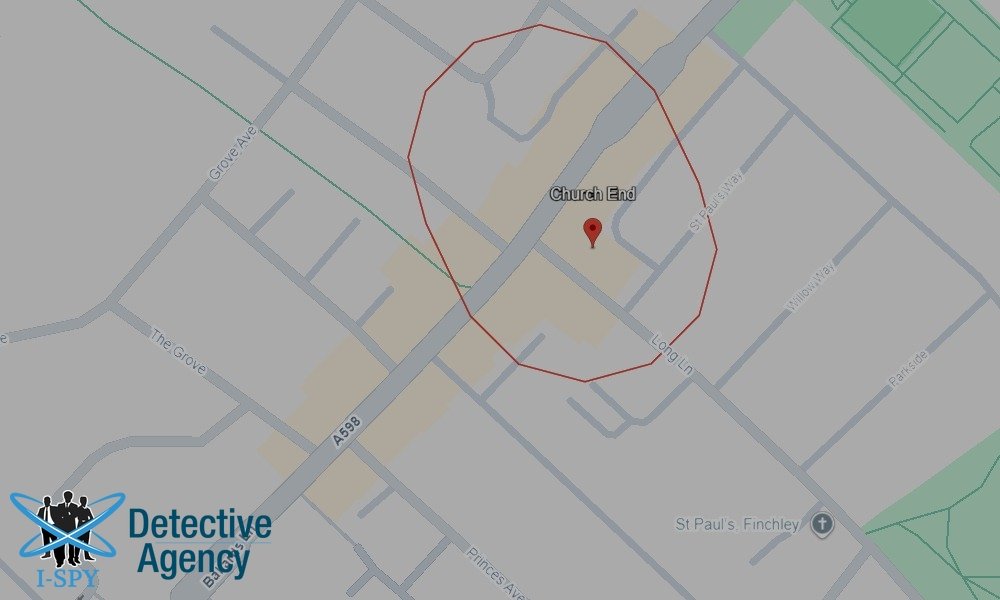Locations our Tracing Agents serve in Church End