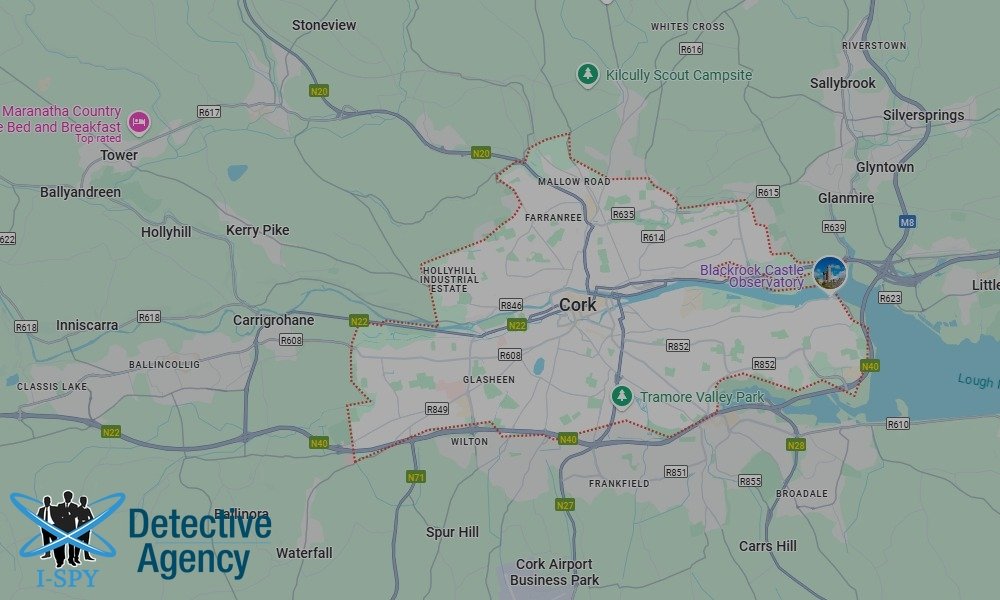 Locations our Tracing Agents serve in Cork