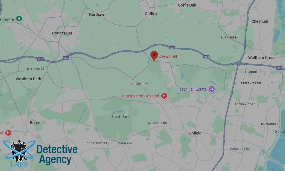 Locations our Tracing Agents serve in Crews Hill