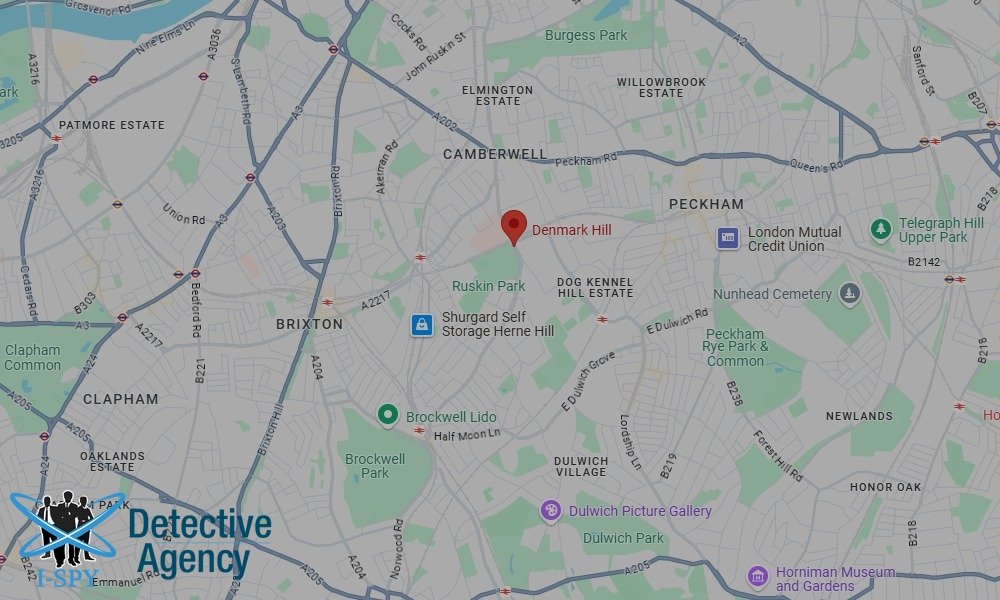Locations our Tracing Agents serve in Denmark Hill