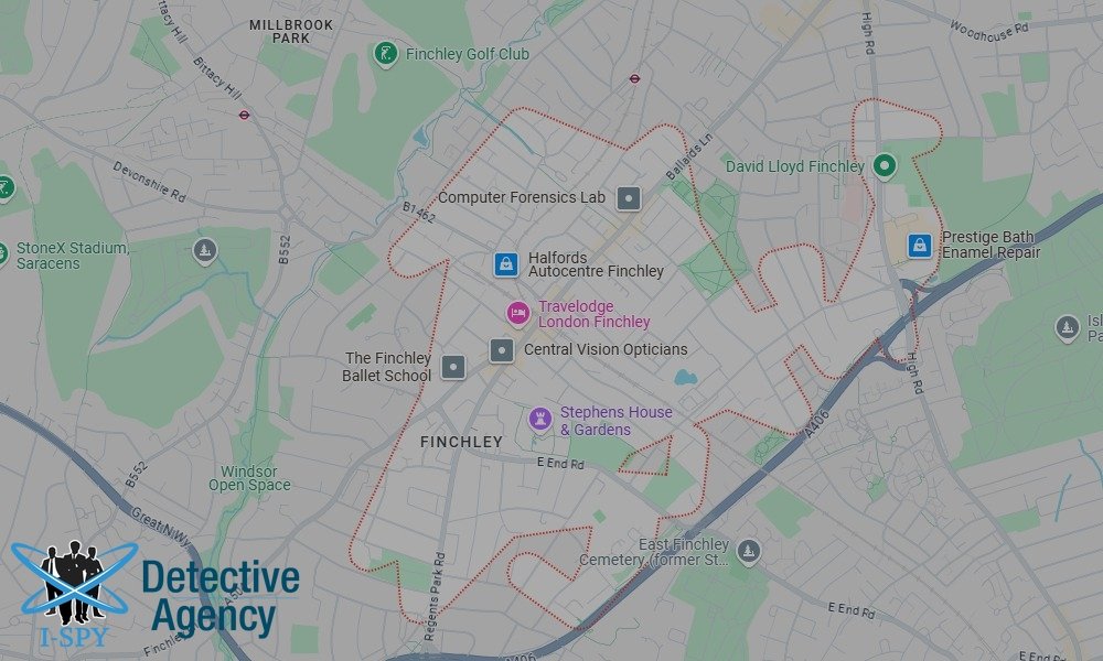 Locations our Tracing Agents serve in Finchley