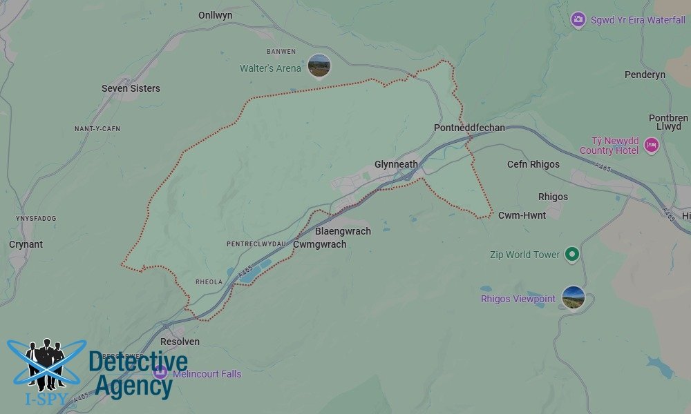 Locations our Tracing Agents serve in Glynneath