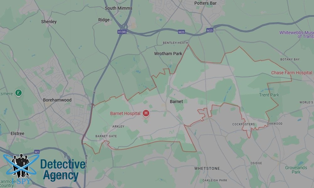 Locations our Tracing Agents serve in High Barnet