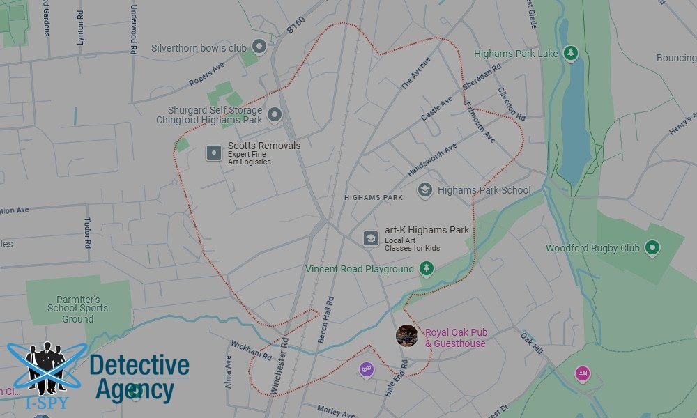 Locations our Tracing Agents serve in Highams Park