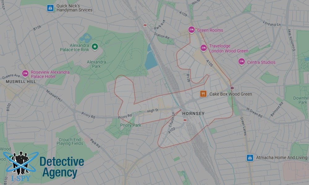 Locations our Tracing Agents serve in Hornsey