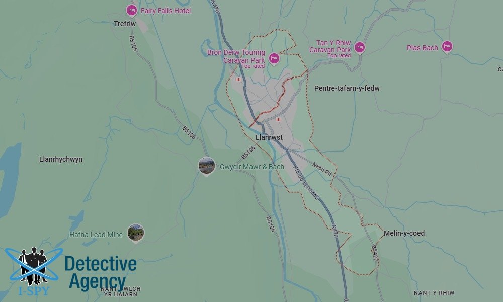Locations our Tracing Agents serve in Llanrwst