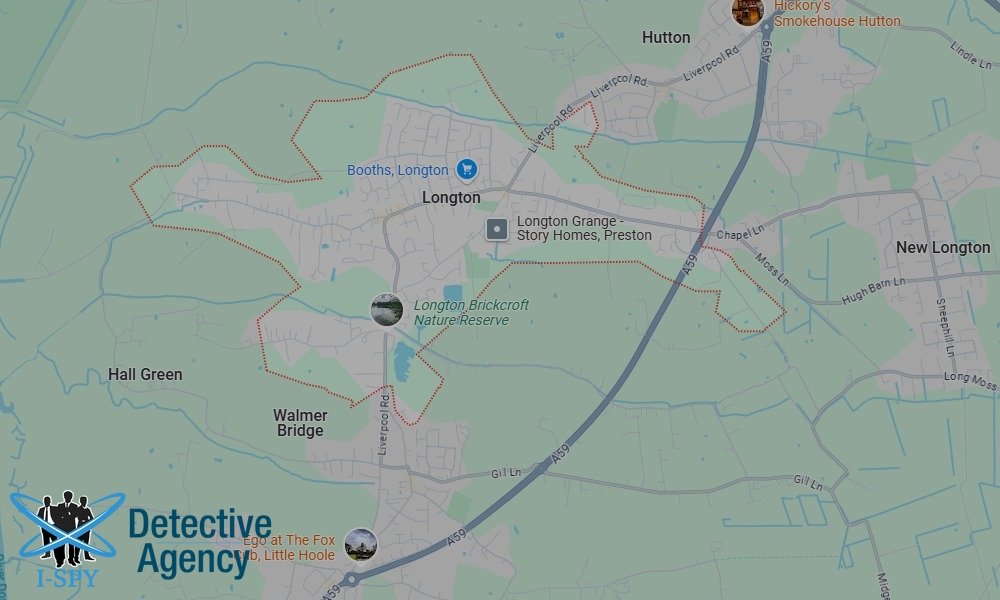 Locations our Tracing Agents serve in Longton