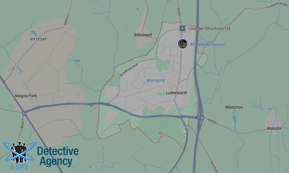 Locations our Tracing Agents serve in Lutterworth