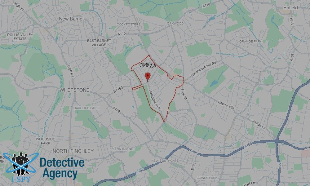 Locations our Tracing Agents serve in Osridge