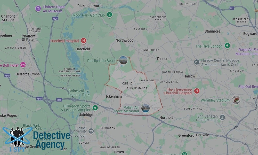 Locations our Tracing Agents serve in Ruislip