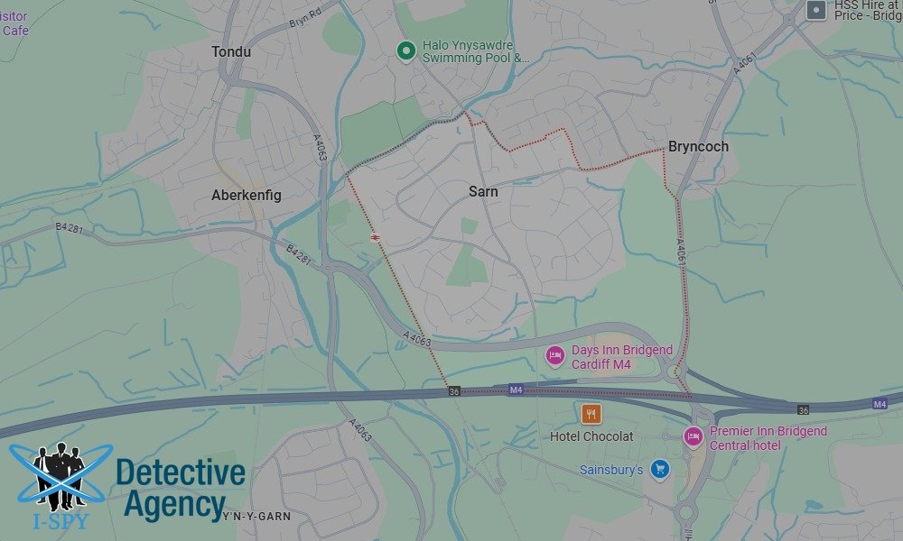 Locations our Tracing Agents serve in Sarn Aberkenfig