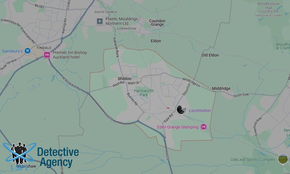 Locations our Tracing Agents serve in Shildon