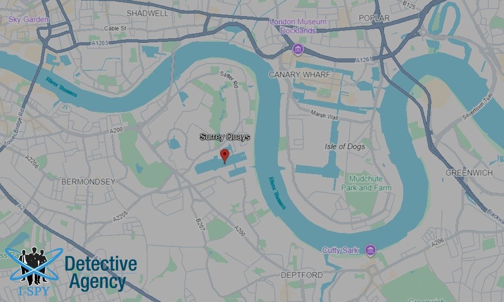 Locations our Tracing Agents serve in Surrey Quays