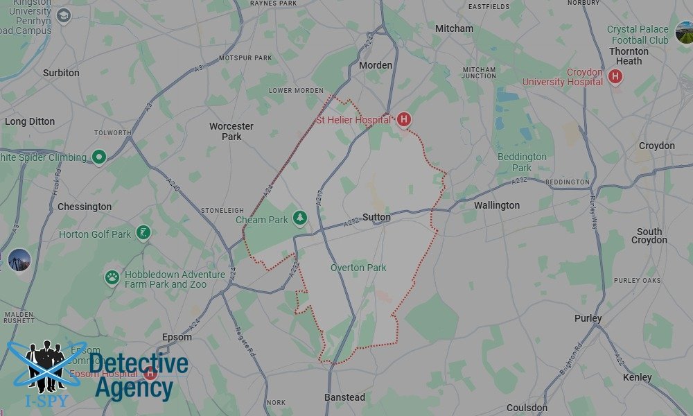 Locations our Tracing Agents serve in Sutton