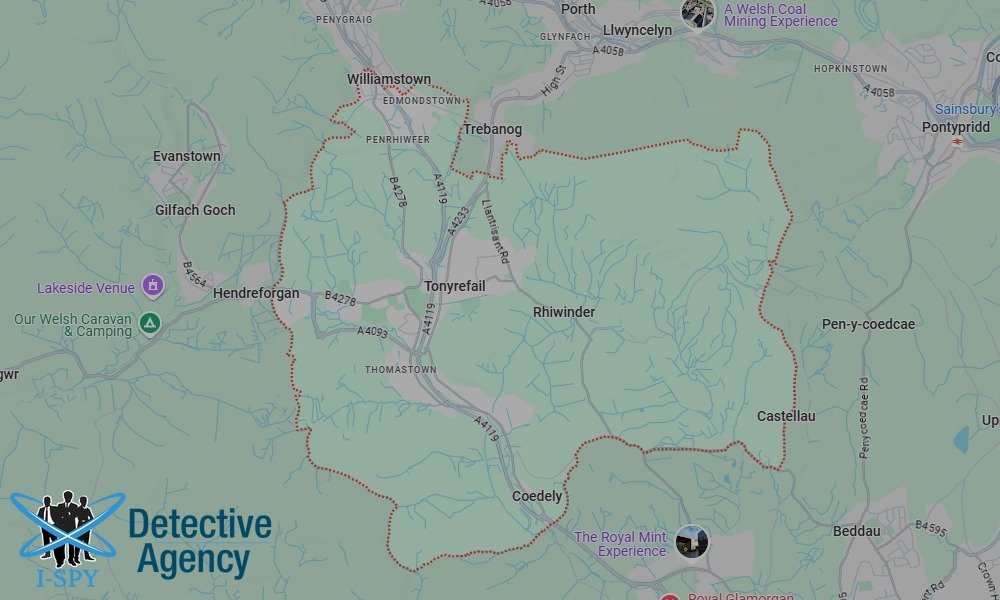 Locations our Tracing Agents serve in Tonyrefail