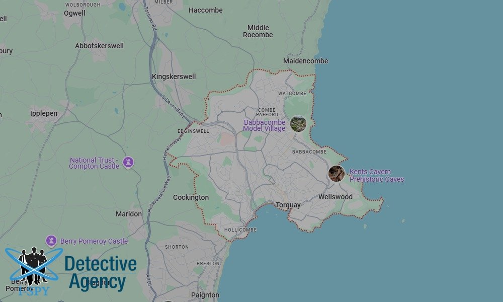 Locations our Tracing Agents serve in Torbay