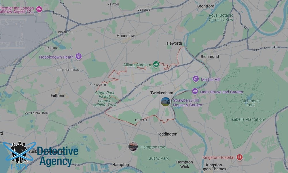Locations our Tracing Agents serve in Twickenham