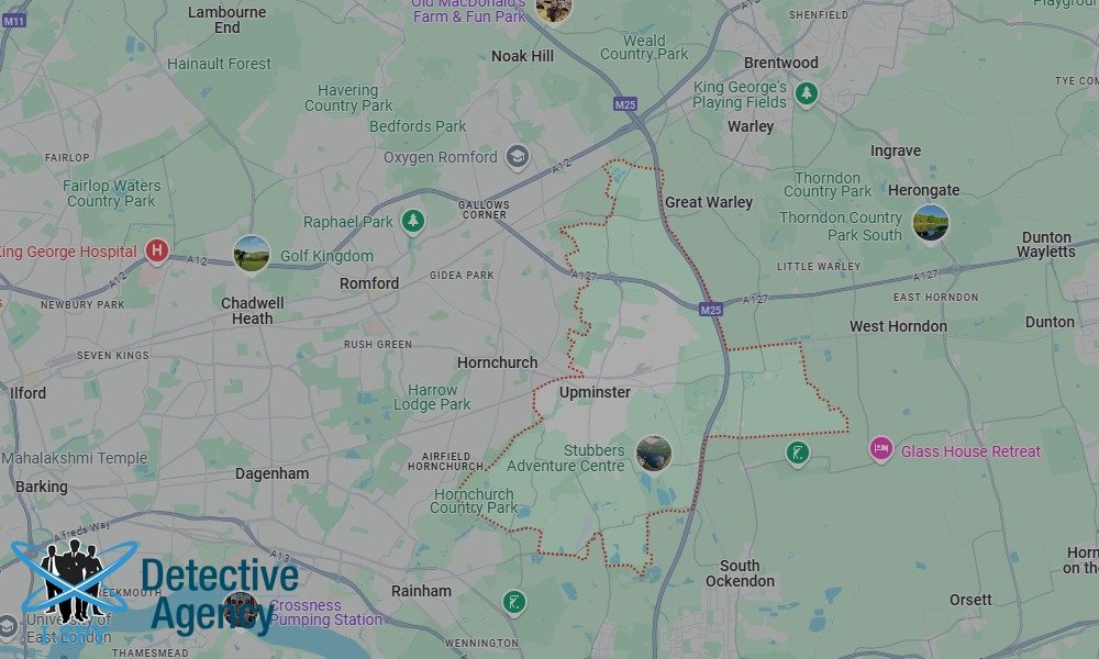 Locations our Tracing Agents serve in Upminster