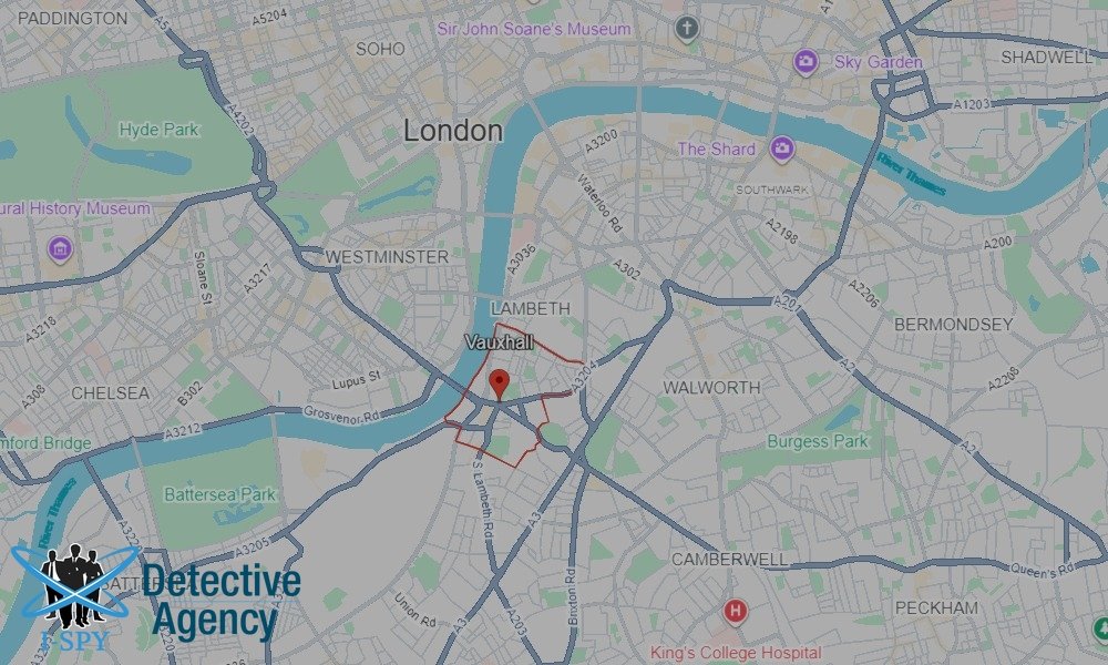Locations our Tracing Agents serve in Vauxhall