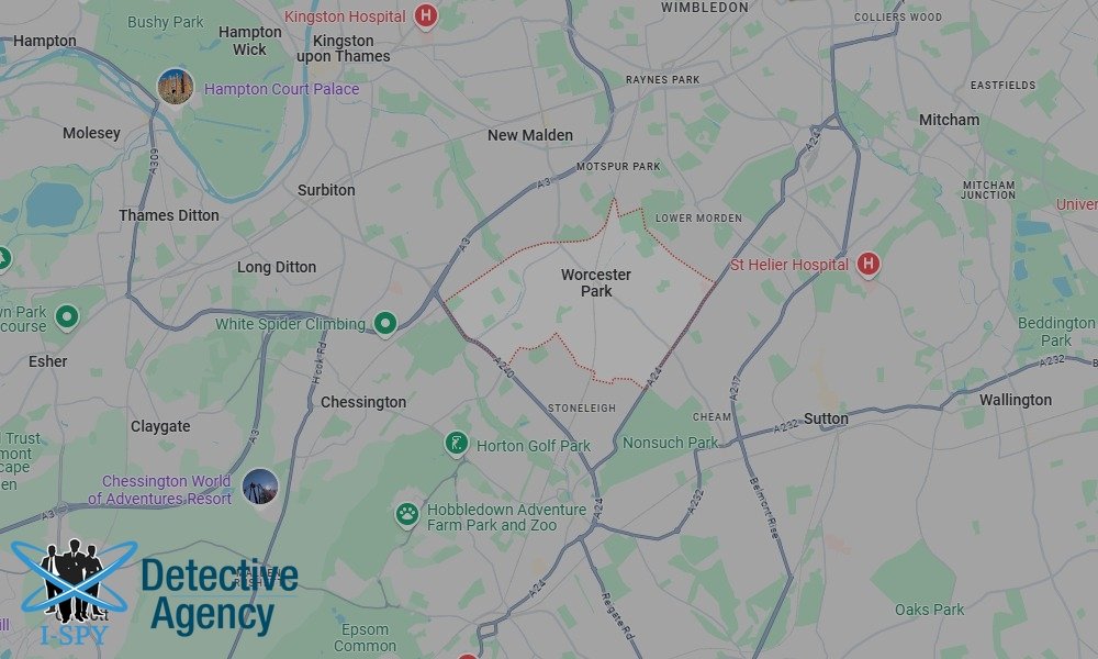 Locations our Tracing Agents serve in Worcester Park