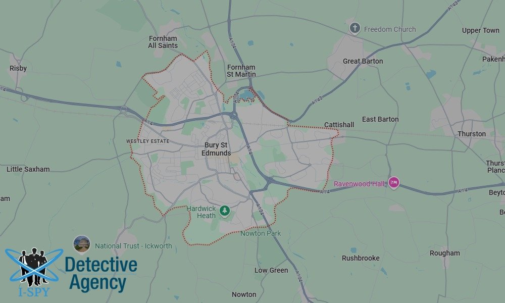 Bug Sweeping Coverage Across Bury St Edmunds