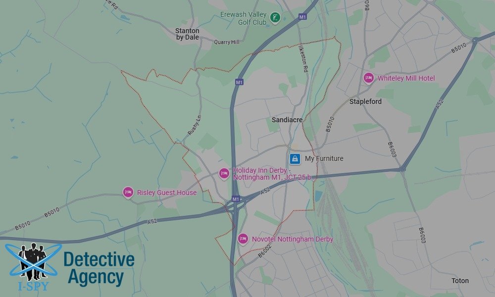 Bug Sweeping Coverage Across Sandiacre